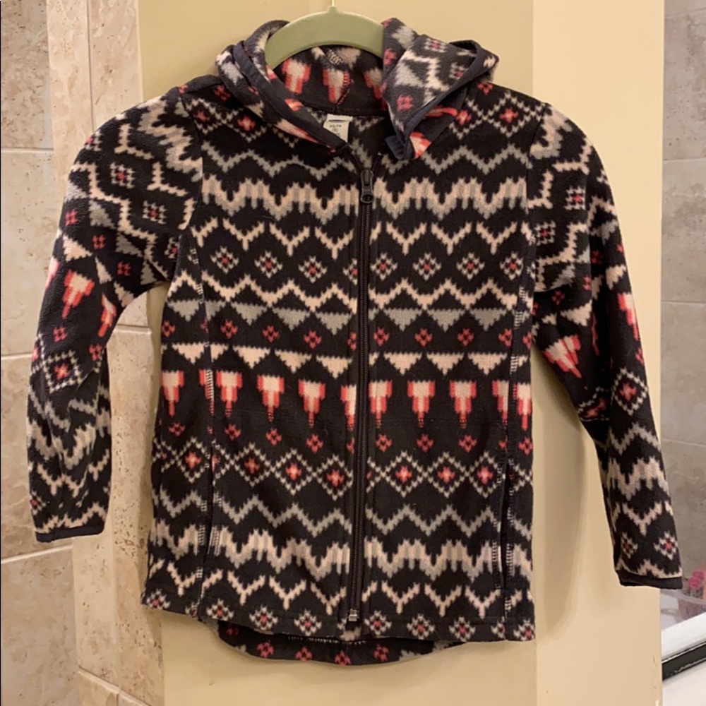Girls zip up fleece